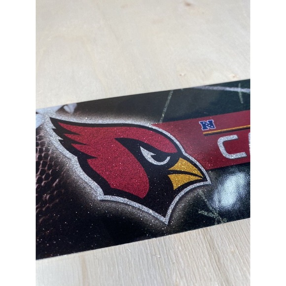 Arizona Cardinals Bumper Sticker Football NFL Brand‎ Glitter Design Licensed - Picture 2 of 5